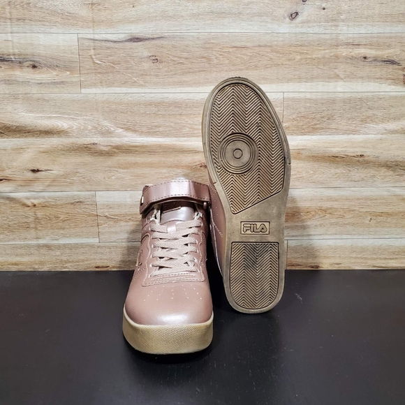 Fila Vulc 13 Metallic Rose Gold Sneakers Women's Size 7 - Picture 10 of 11